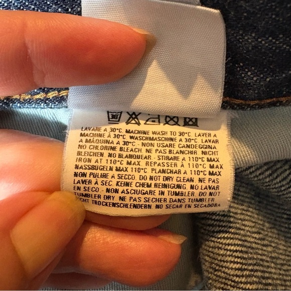 DIESEL Women Blue Button Fly Flared Boho Jeans Size 31-Fits Small-Made in Italy - Picture 9 of 10